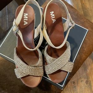 MIA Woven Wedge Sandal